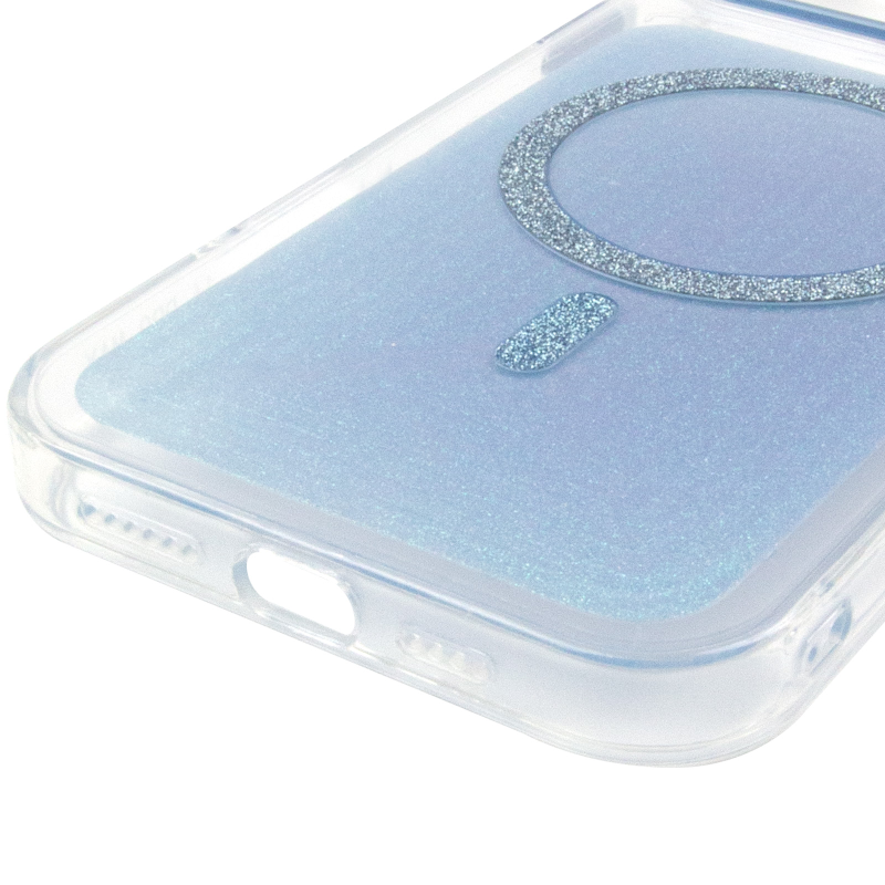 Чехол TPU+PC Jewel Sparkle with Magnetic Fit для Apple iPhone 15 Pro Max (6.7"), Aqua Blue 4, TPU+PC, купить оптом с доставкой