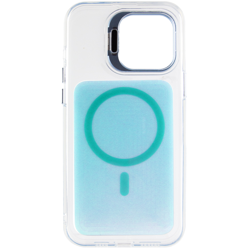 Чехол TPU+PC Jewel Sparkle with Magnetic Fit для Apple iPhone 16 (6.1"), Aqua Blue 2, TPU+PC, купить оптом с доставкой