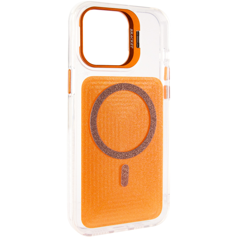 Чехол TPU+PC Jewel Sparkle with Magnetic Fit для Apple iPhone 16 (6.1"), Orange Sparkle, TPU+PC, купить оптом с доставкой