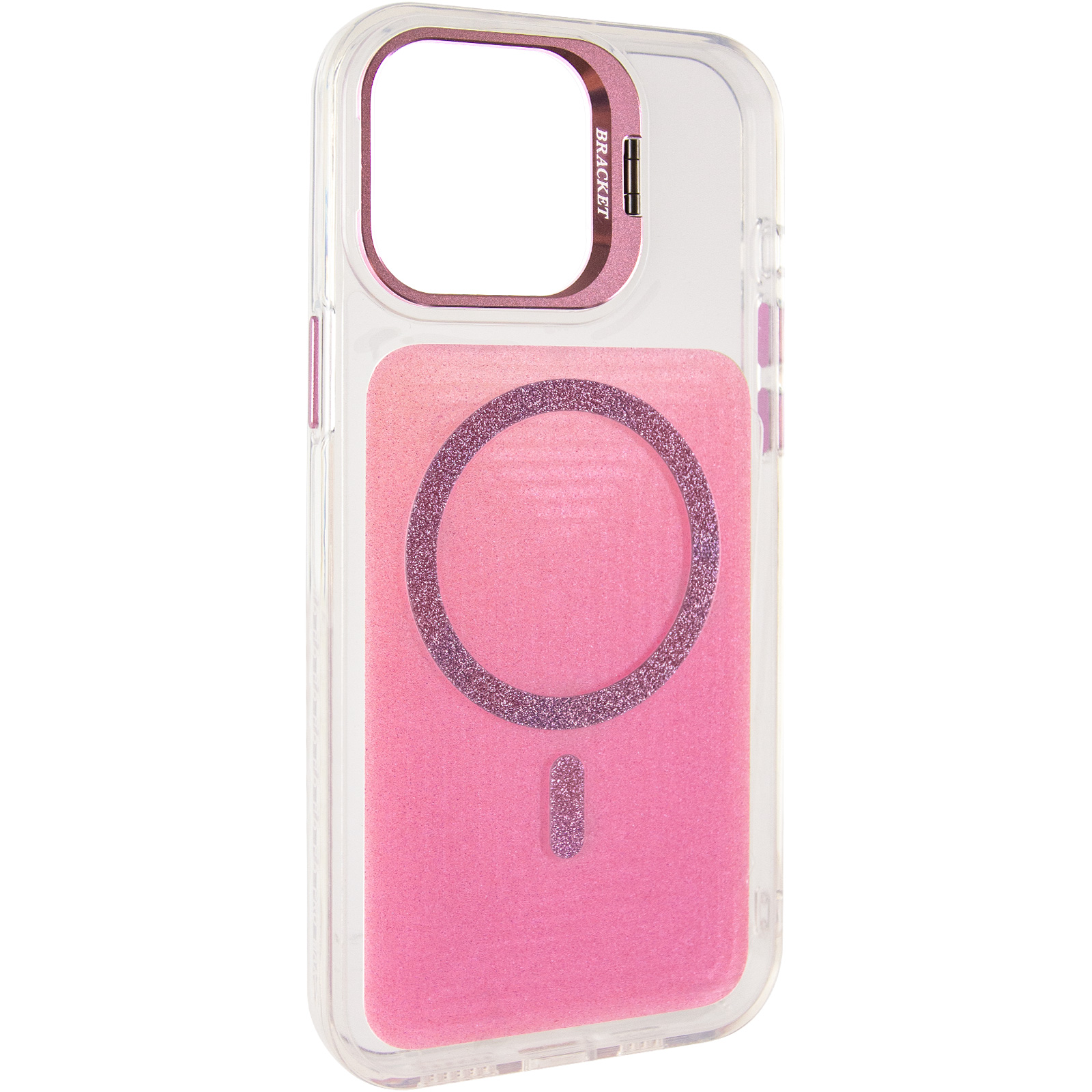 Чехол TPU+PC Jewel Sparkle with Magnetic Fit для Apple iPhone 16 (6.1"), Pink Ruby, TPU+PC, купить оптом с доставкой