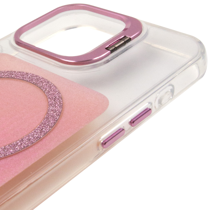 Чехол TPU+PC Jewel Sparkle with Magnetic Fit для Apple iPhone 16 (6.1"), Pink Ruby 3, TPU+PC, купить оптом с доставкой