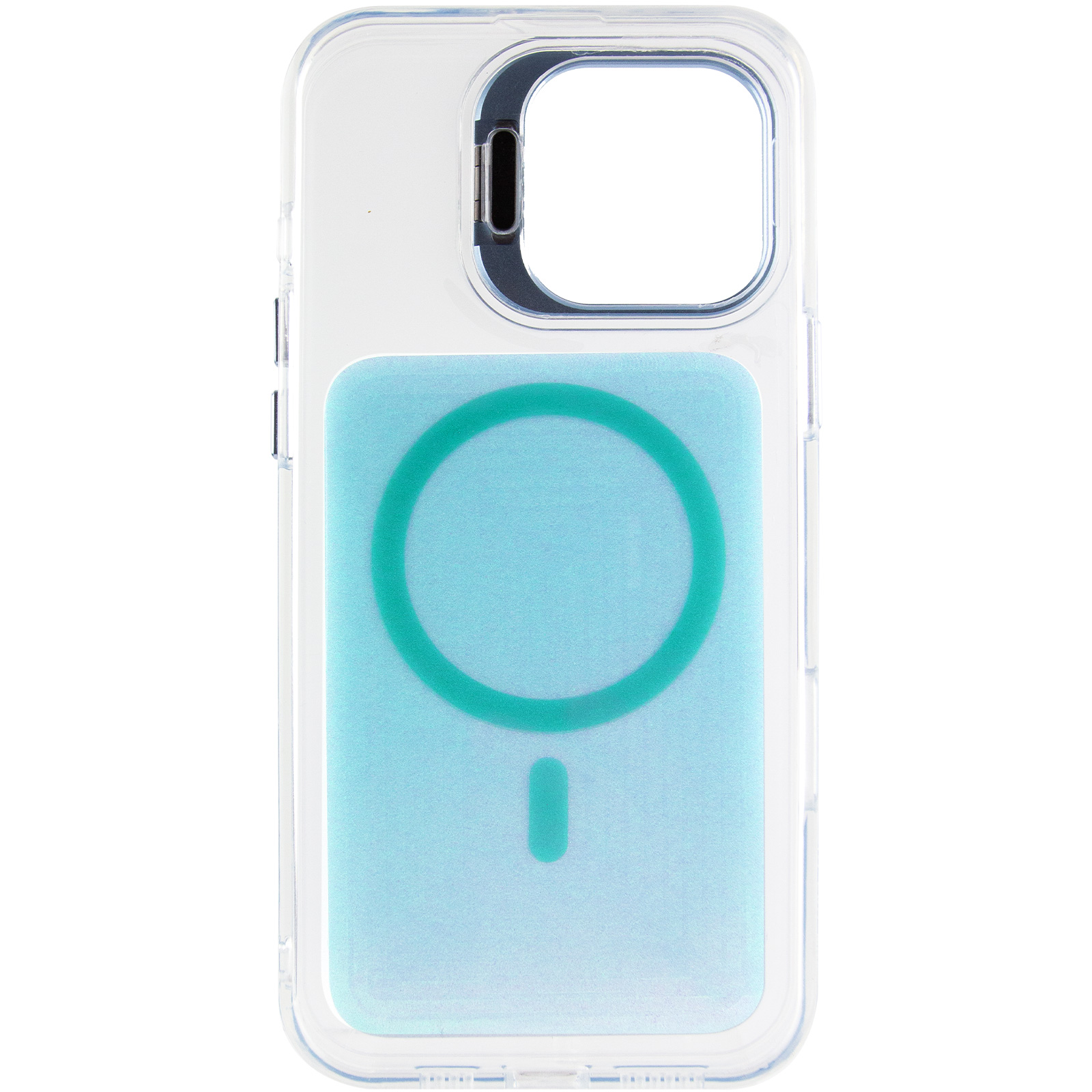 Чехол TPU+PC Jewel Sparkle with Magnetic Fit для Apple iPhone 16 Pro Max (6.9"), Aqua Blue 2, TPU+PC, купить оптом с доставкой