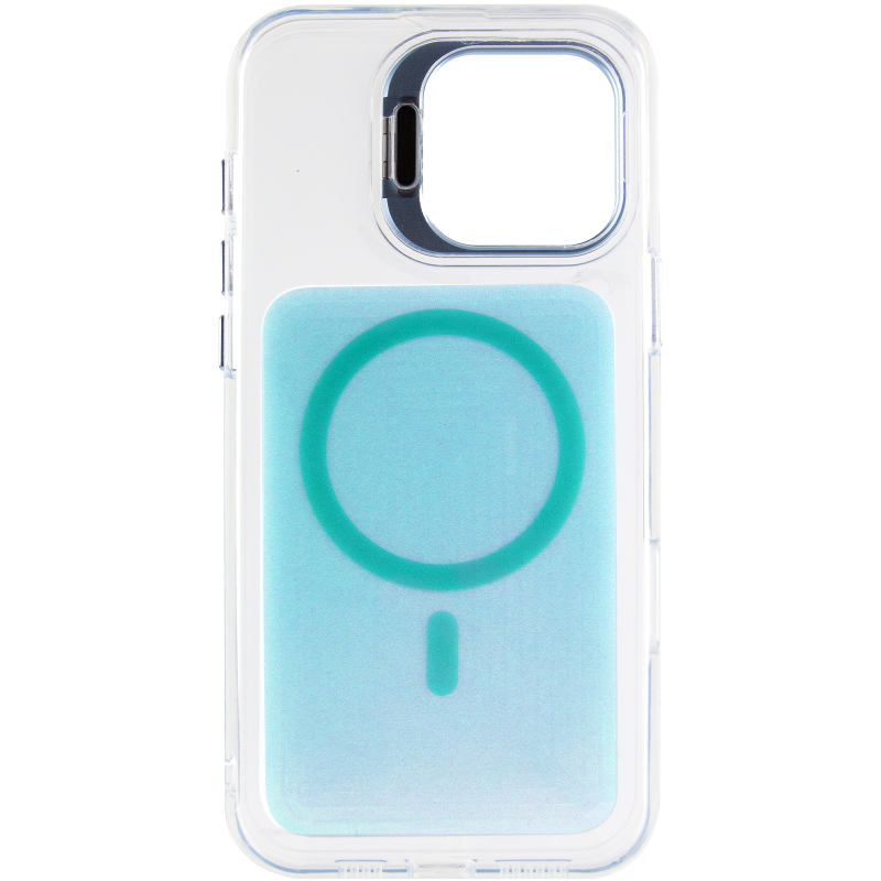 Чехол TPU+PC Jewel Sparkle with Magnetic Fit для Apple iPhone 17 (6.3"), Aqua Blue 2, TPU+PC, купить оптом с доставкой