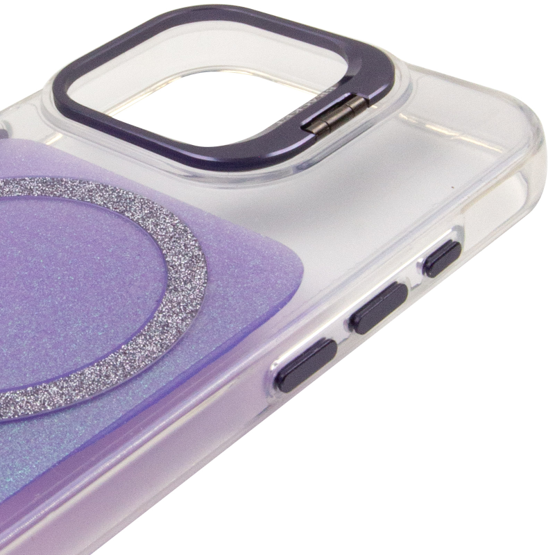 Чехол TPU+PC Jewel Sparkle with Magnetic Fit для Apple iPhone 17 (6.3"), Lavender Glitter 3, TPU+PC, купить оптом с доставкой