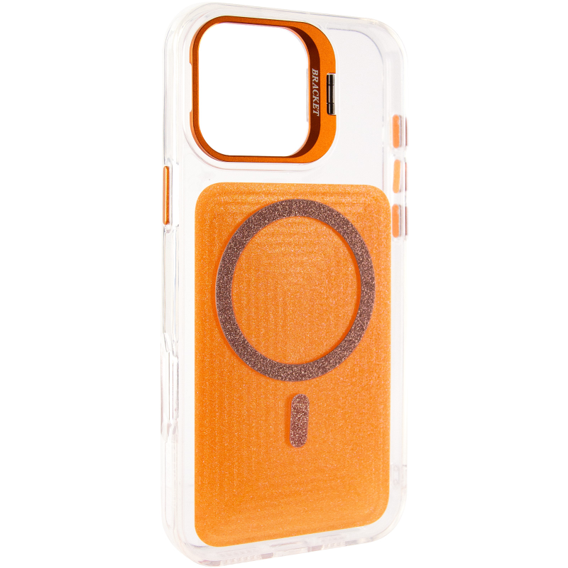 Чехол TPU+PC Jewel Sparkle with Magnetic Fit для Apple iPhone 17 (6.3"), Orange Sparkle, TPU+PC, купить оптом с доставкой