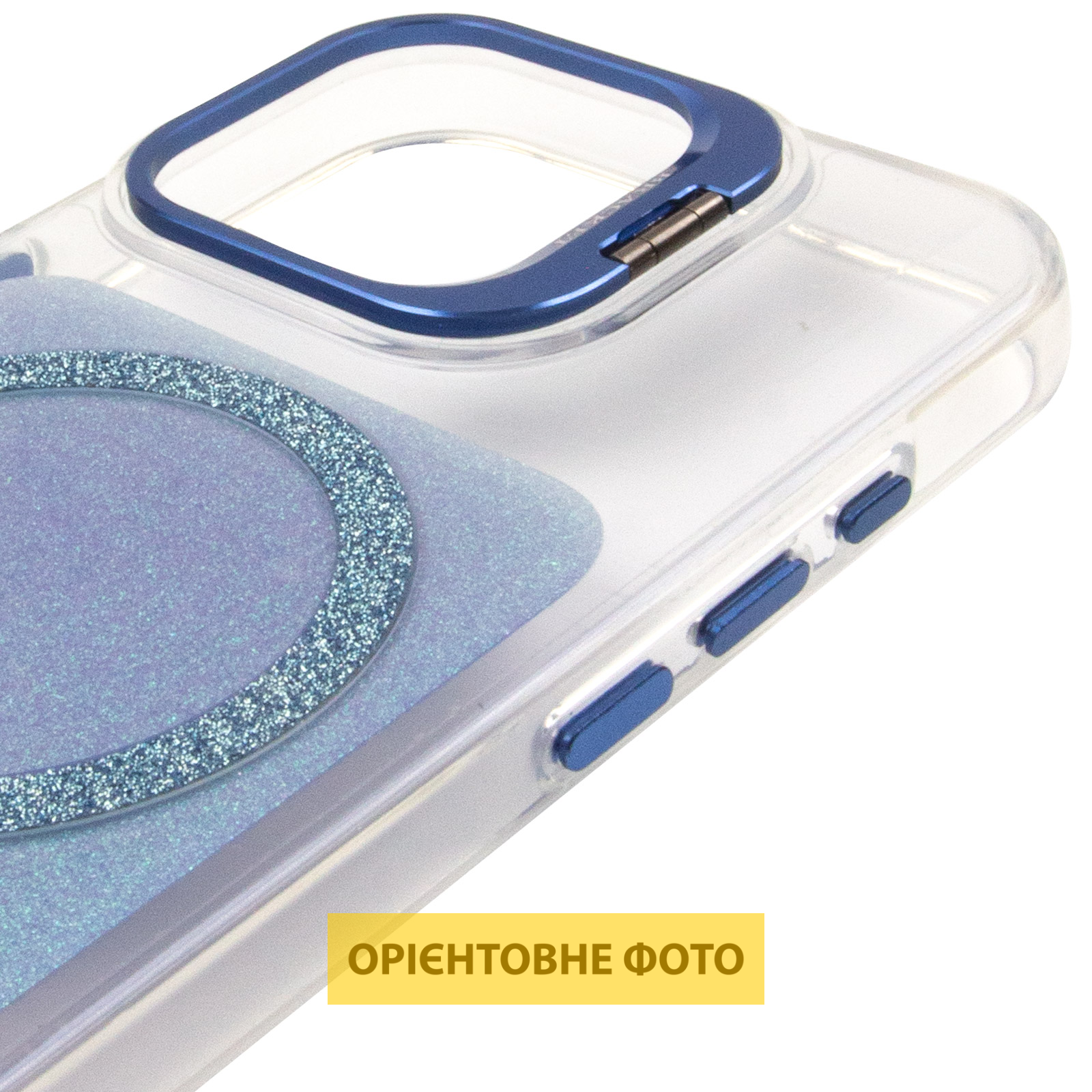 Чехол TPU+PC Jewel Sparkle with Magnetic Fit для Apple iPhone 17 (6.3"), Royal Blue 3, TPU+PC, купить оптом с доставкой