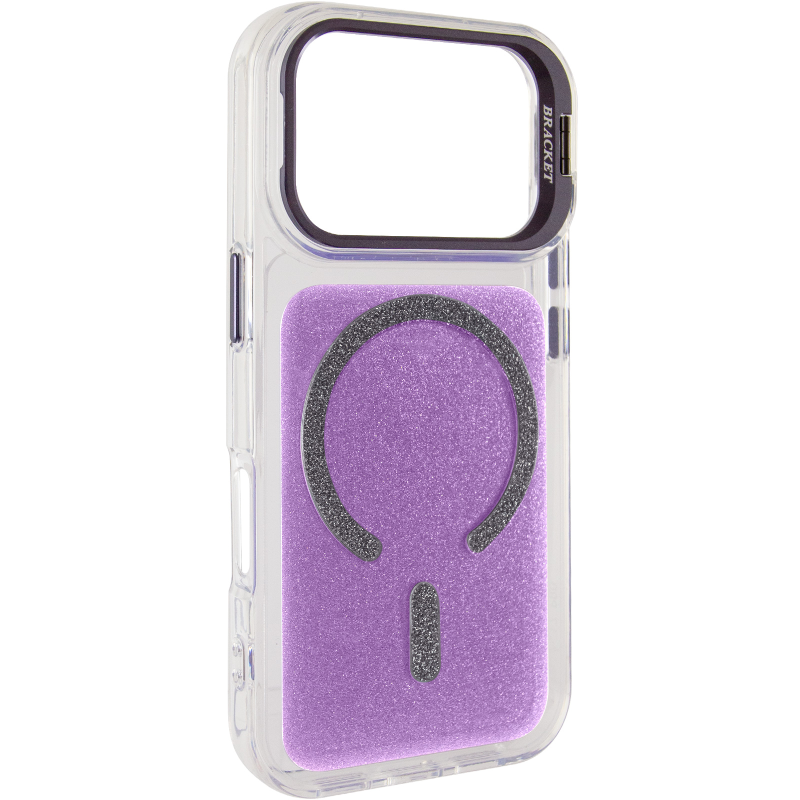 Чехол TPU+PC Jewel Sparkle with Magnetic Fit для Apple iPhone 17 Pro (6.3"), Lavender Glitter, TPU+PC, купить оптом с доставкой