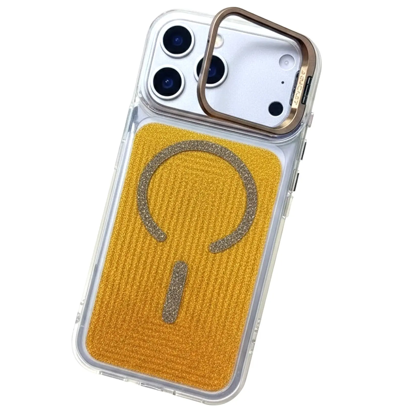 Чехол TPU+PC Jewel Sparkle with Magnetic Fit для Apple iPhone 17 Pro (6.3"), Sunny Gold 1, TPU+PC, купить оптом с доставкой