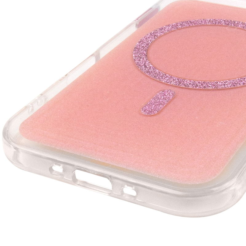 Чехол TPU+PC Jewel Sparkle with Magnetic Fit для Apple iPhone 17 Air (6.5"), Pink Ruby 4, TPU+PC, купить оптом с доставкой