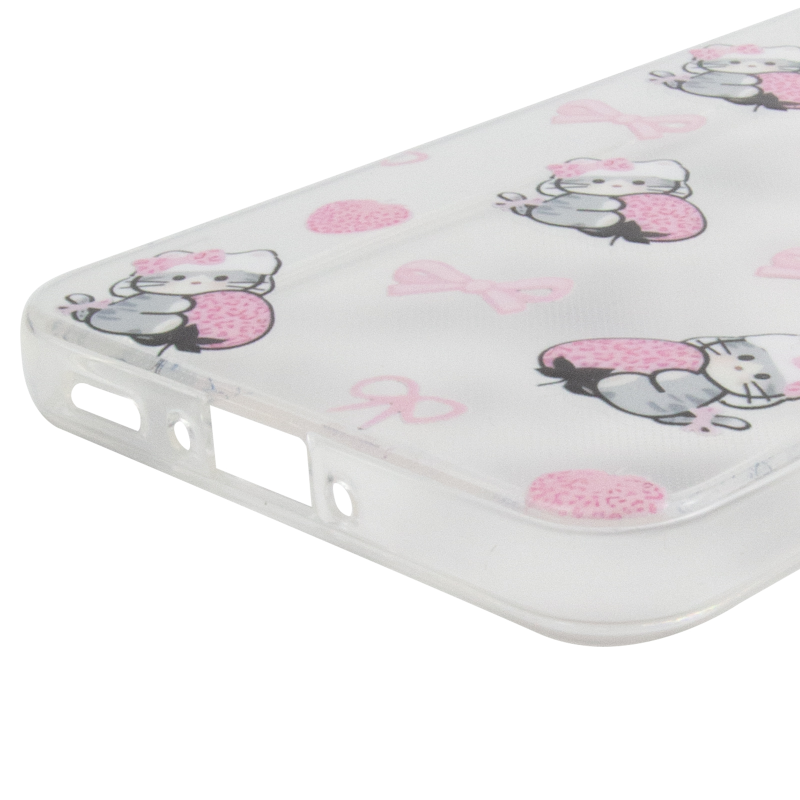 Чохол TPU Clear Joy для Samsung Galaxy A56 5G, Strawberry Cats 5, TPU, купити оптом з доставкою
