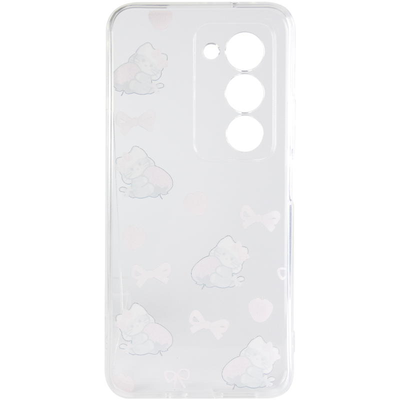 Чохол TPU Clear Joy для Xiaomi Redmi 15 4G (Global) / 5G, Strawberry Cats 3, TPU, купити оптом з доставкою