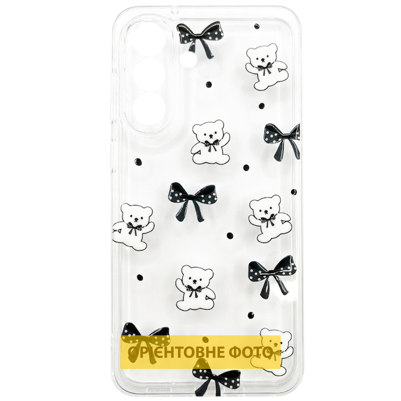 Чехол TPU Clear Joy для Motorola Moto G17 Power, Teddy Bows, TPU, купить оптом с доставкой