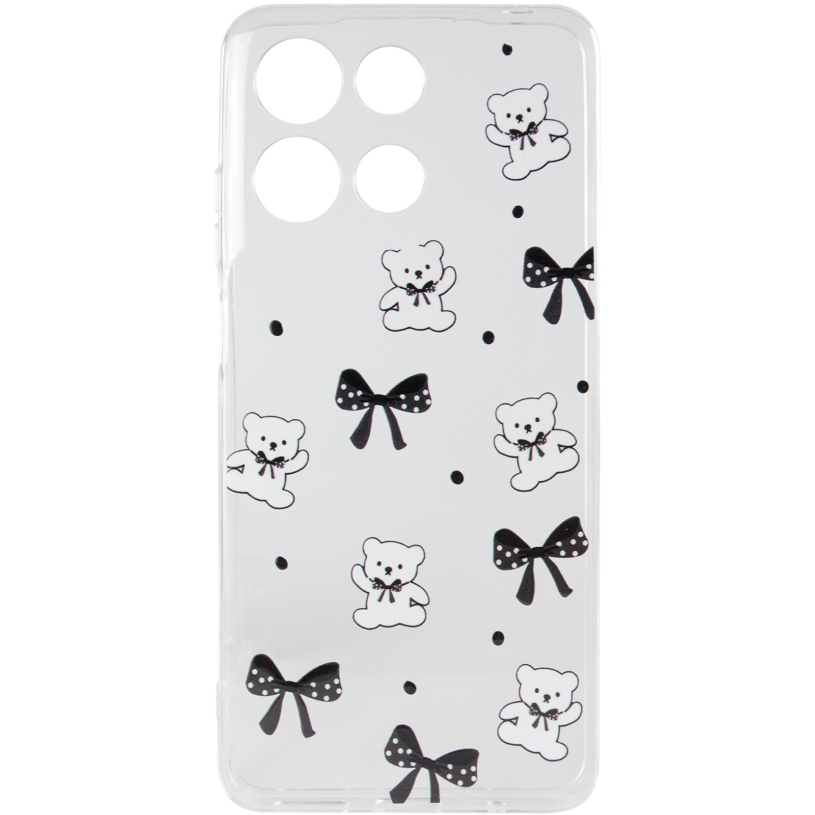 Чохол TPU Clear Joy для Motorola Moto G17 Power, Teddy Bows 1, TPU, купити оптом з доставкою