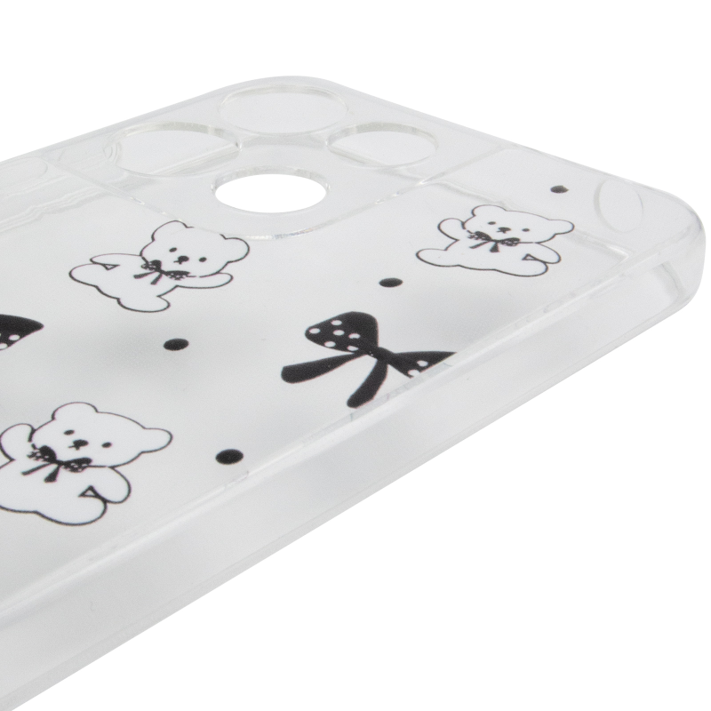 Чохол TPU Clear Joy для Motorola Moto G17 Power, Teddy Bows 3, TPU, купити оптом з доставкою