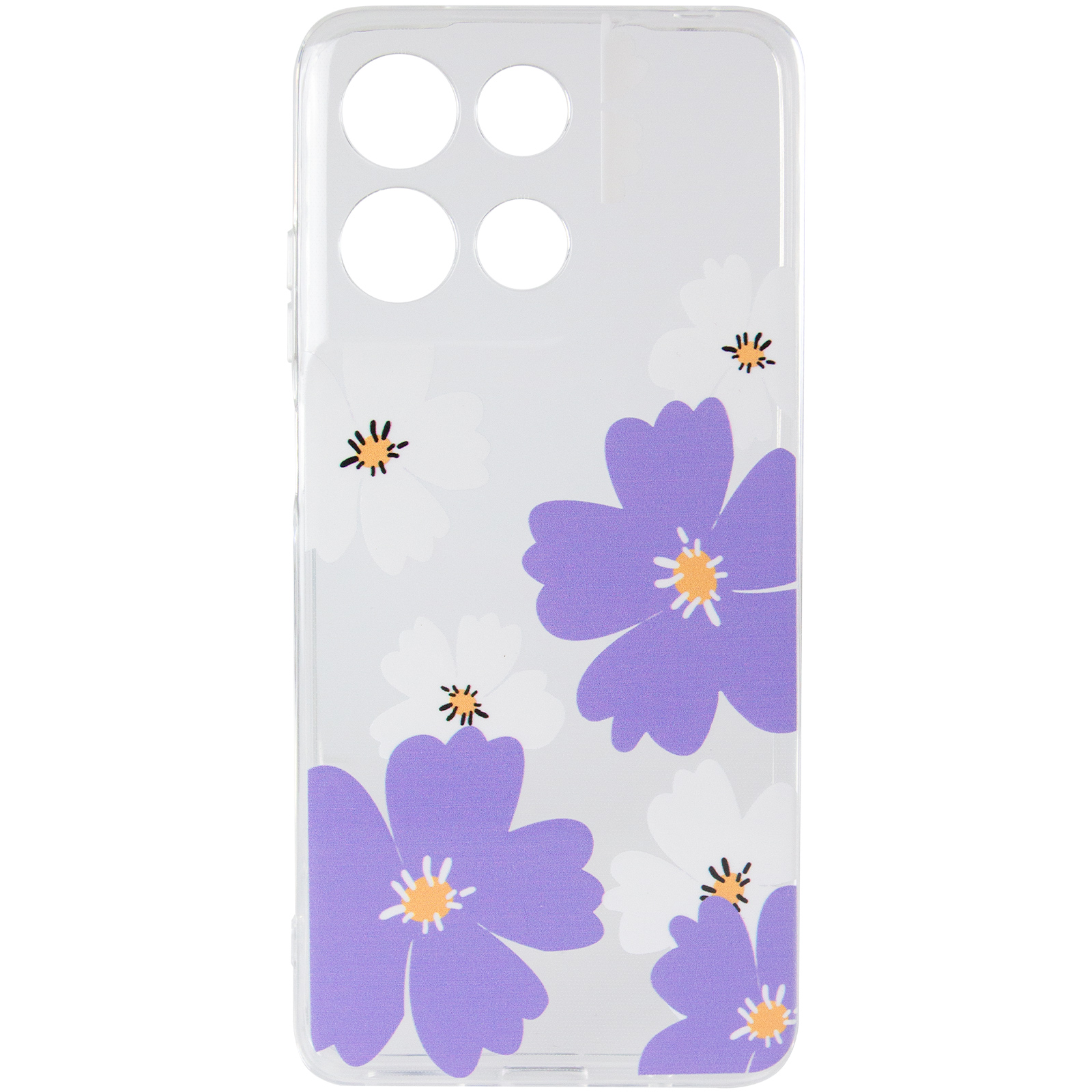Чохол TPU Clear Joy для Motorola Moto G17 Power, Pastel Daisies 1, TPU, купити оптом з доставкою