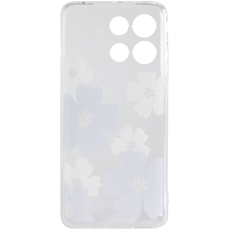 Чохол TPU Clear Joy для Motorola Moto G17 Power, Pastel Daisies 2, TPU, купити оптом з доставкою
