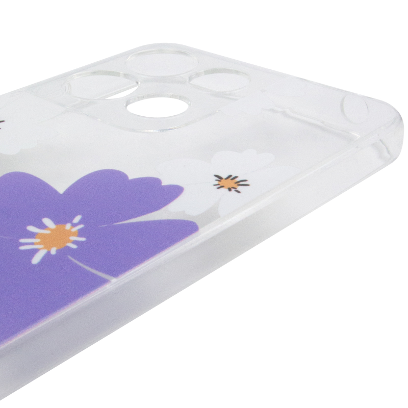 Чохол TPU Clear Joy для Motorola Moto G17 Power, Pastel Daisies 3, TPU, купити оптом з доставкою