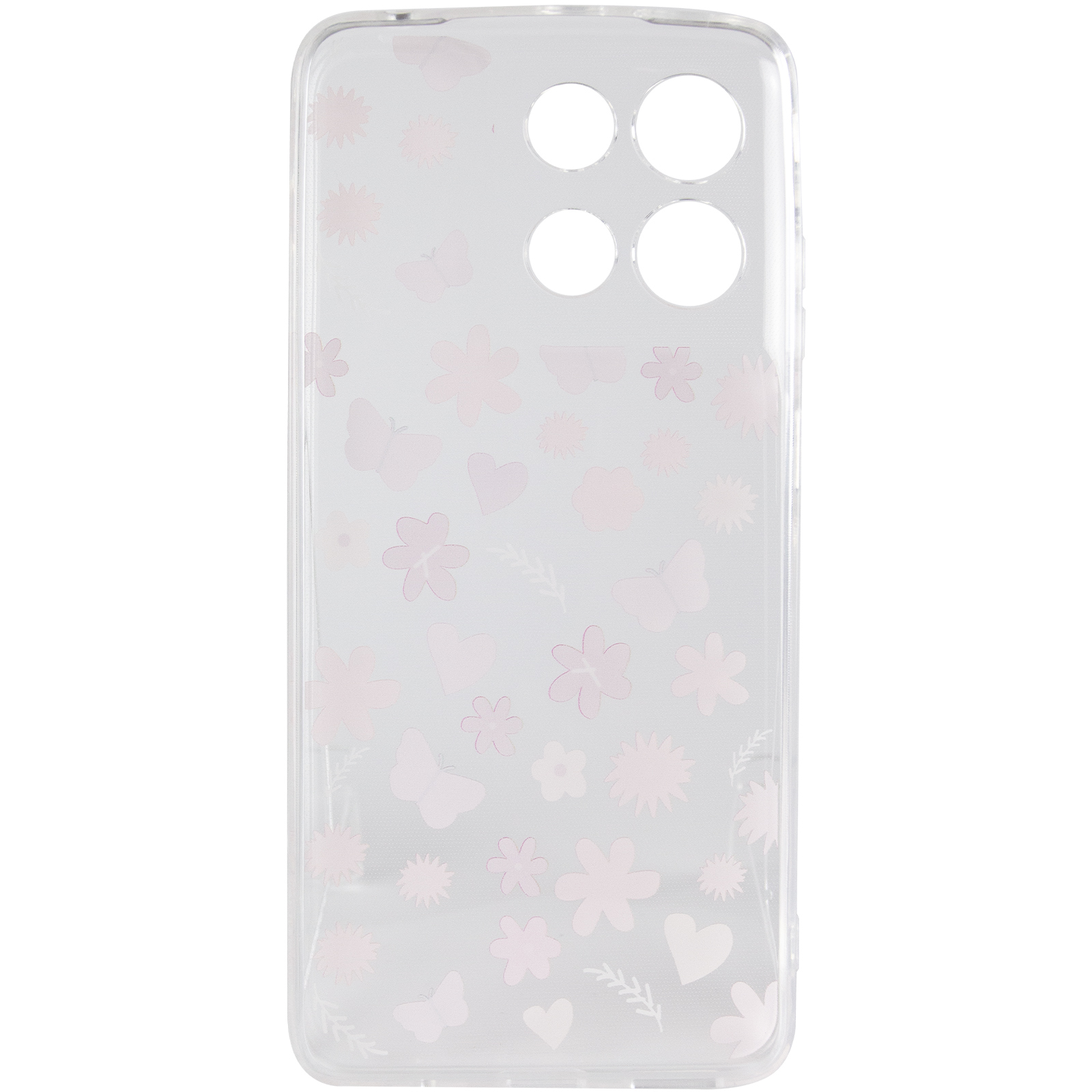 Чохол TPU Clear Joy для Motorola Moto G17 Power, Butterfly Garden 2, TPU, купити оптом з доставкою