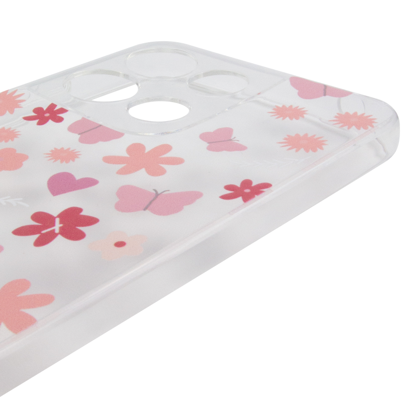Чохол TPU Clear Joy для Motorola Moto G17 Power, Butterfly Garden 3, TPU, купити оптом з доставкою