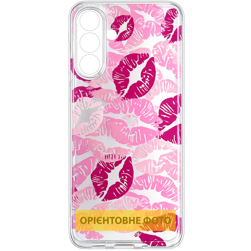 Чехол TPU Clear Joy для Motorola Moto G17 Power, Kissing Pattern, TPU, купить оптом с доставкой