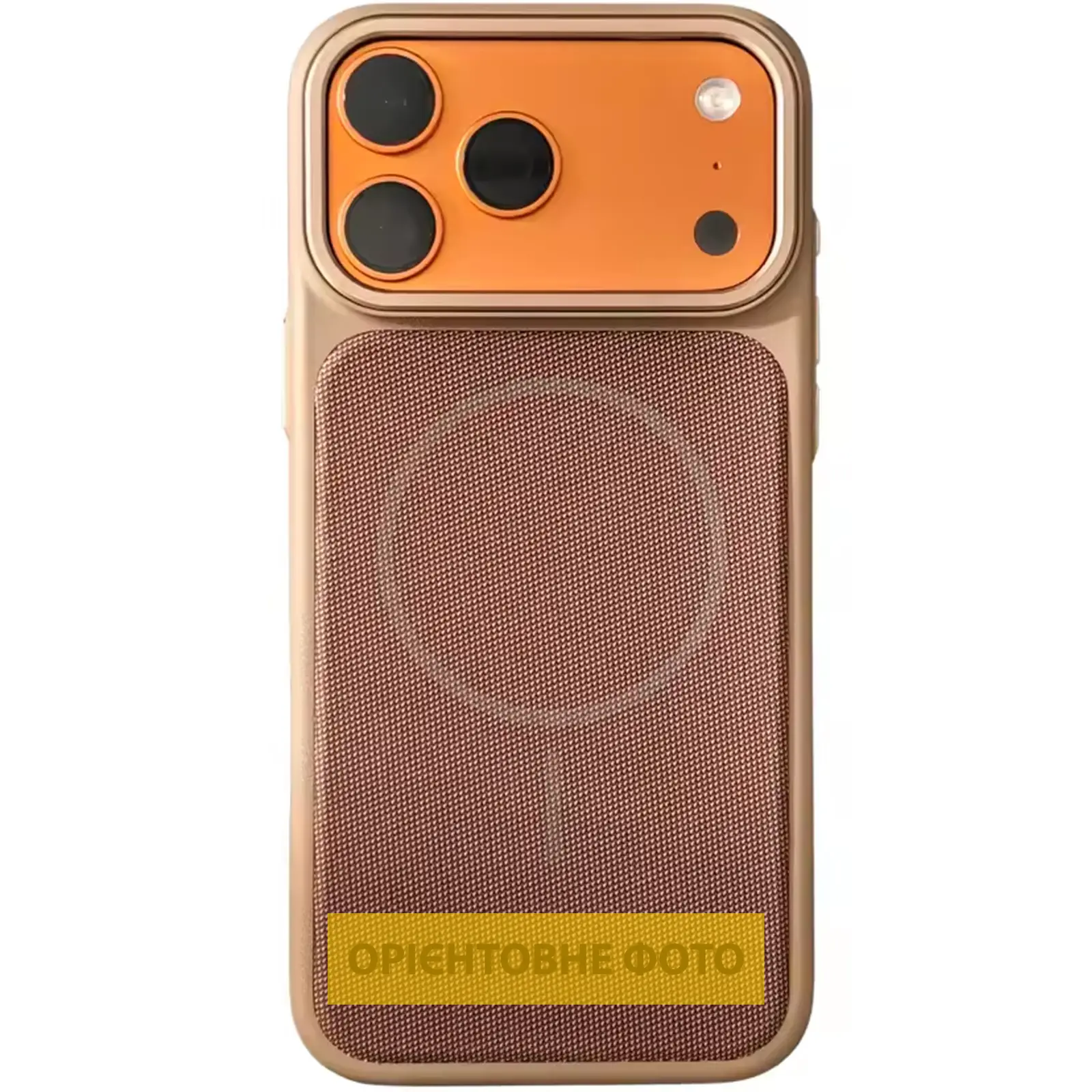 Чехол PC Textile Hybrid with Magnetic Fit для Apple iPhone 15 (6.1"), Desert Gold, Ткань, купить оптом с доставкой