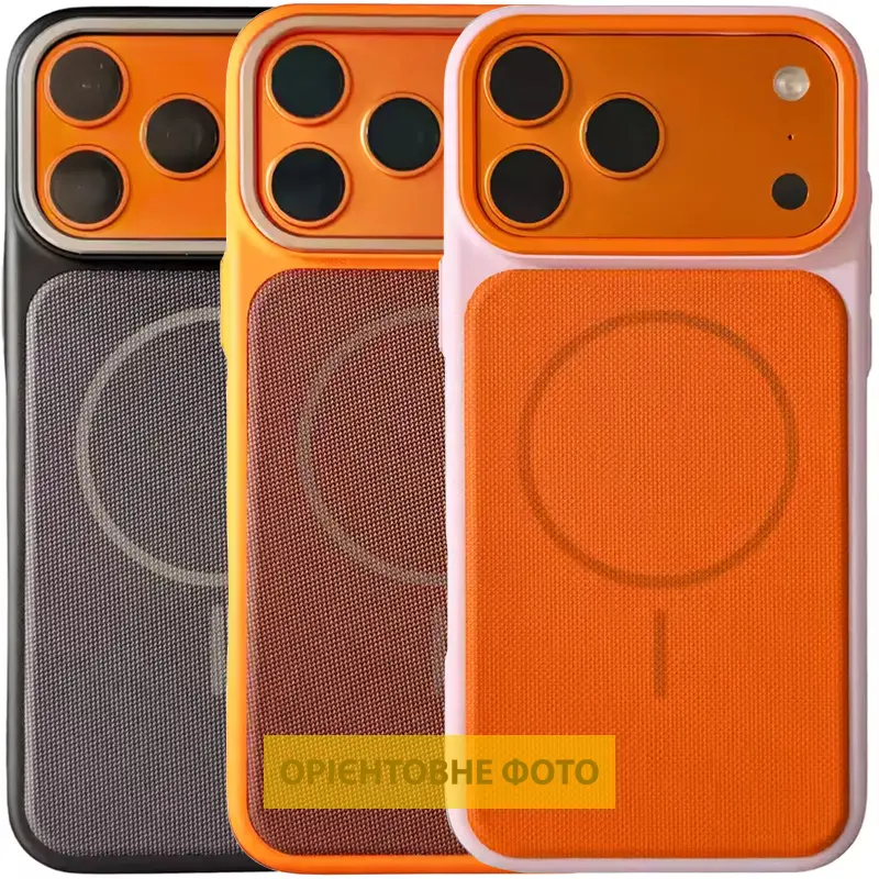 Чохол PC Textile Hybrid with Magnetic Fit для Apple iPhone 16 (6.1"), Тканина, купити оптом з доставкою