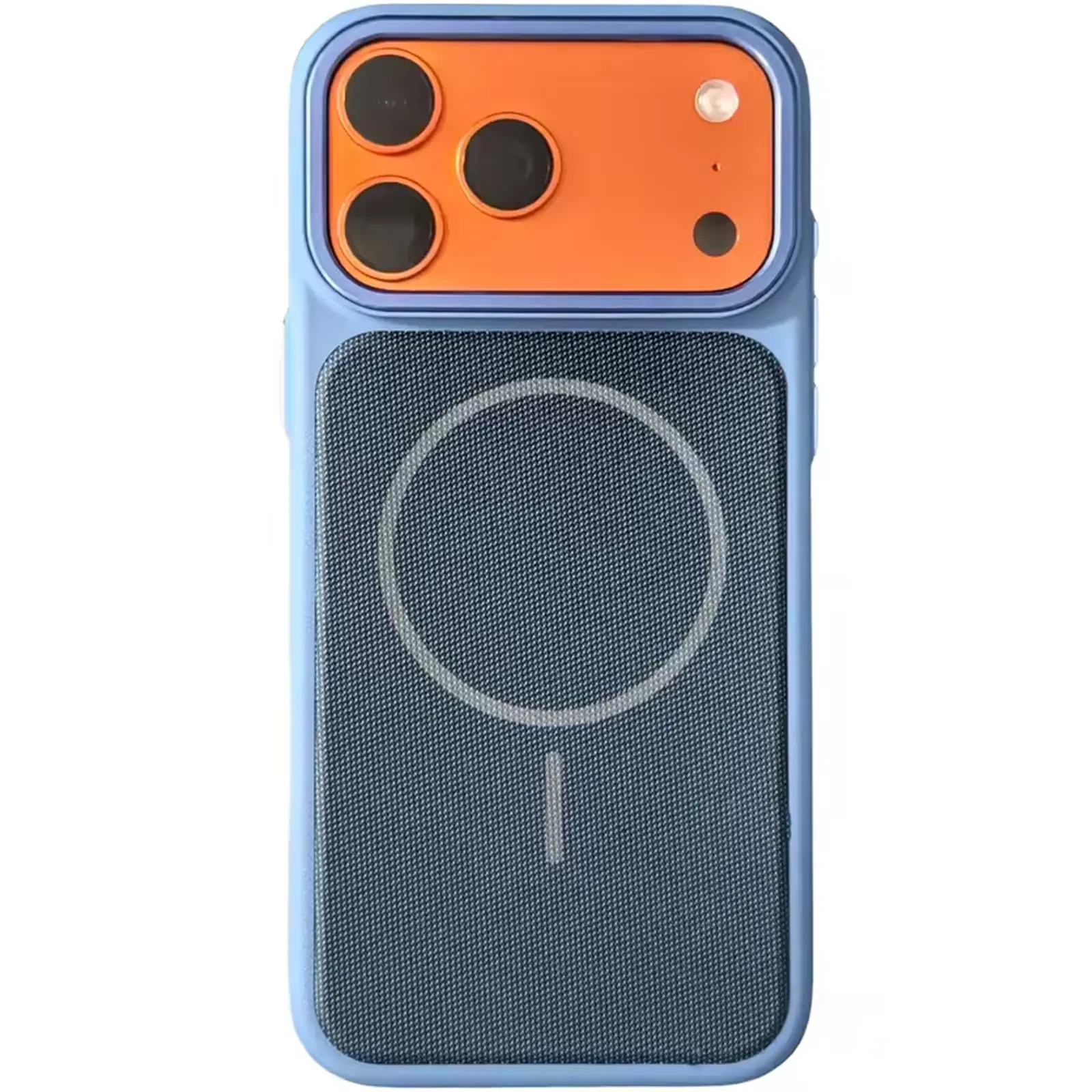 Чехол PC Textile Hybrid with Magnetic Fit для Apple iPhone 17 Pro Max / 18 Pro Max (6.9"), Blue, Ткань, купить оптом с доставкой