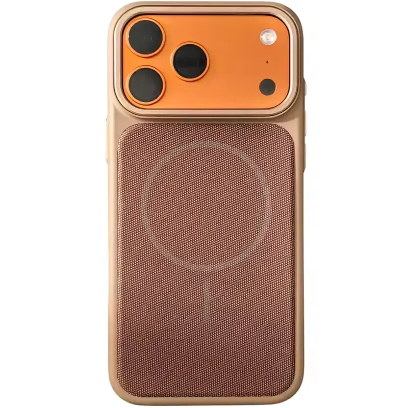 Чехол PC Textile Hybrid with Magnetic Fit для Apple iPhone 17 Pro Max (6.9"), Desert Gold, Ткань, купить оптом с доставкой