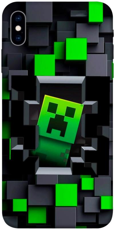 Чехол itsPrint Creeper window для Apple iPhone X (5.8"), игры, купить оптом с доставкой