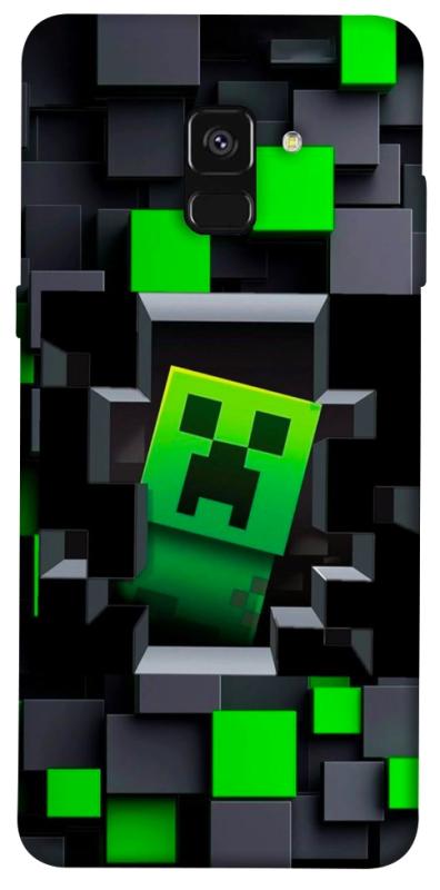 Чехол itsPrint Creeper window для Samsung A530 Galaxy A8 (2018), игры, купить оптом с доставкой