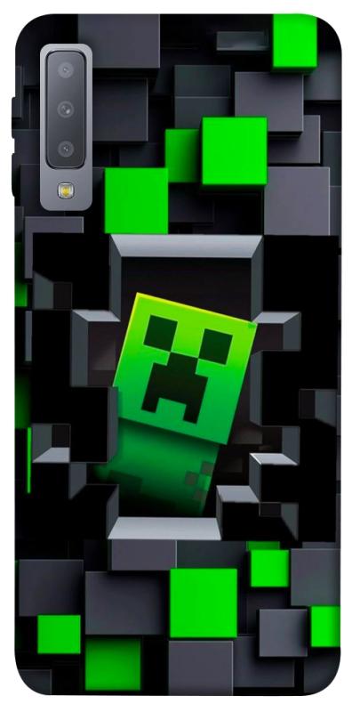 Чехол itsPrint Creeper window для Samsung A750 Galaxy A7 (2018), игры, купить оптом с доставкой