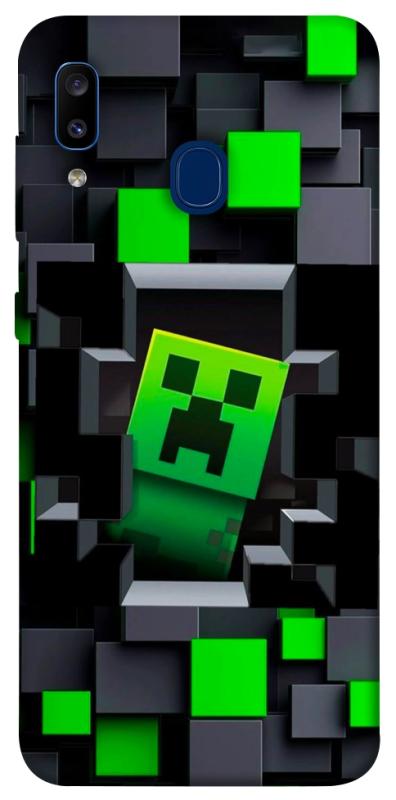 Чехол itsPrint Creeper window для Samsung Galaxy A20 / A30, игры, купить оптом с доставкой