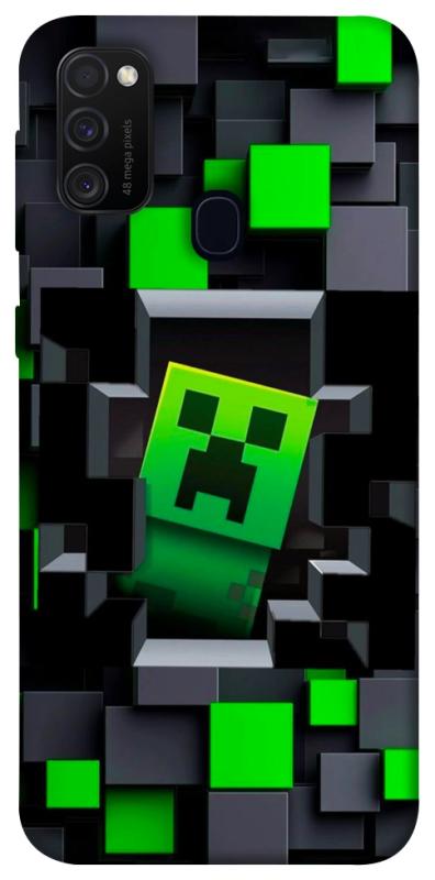 Чехол itsPrint Creeper window для Samsung Galaxy M30s / M21, игры, купить оптом с доставкой