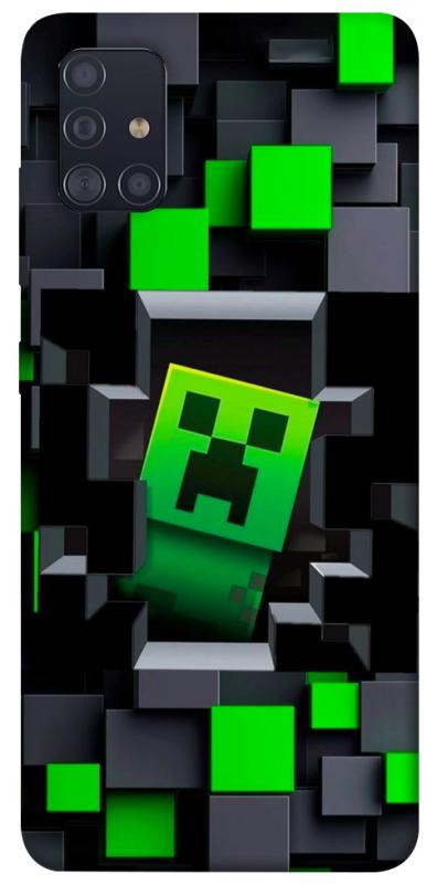 Чехол itsPrint Creeper window для Samsung Galaxy A51, игры, купить оптом с доставкой