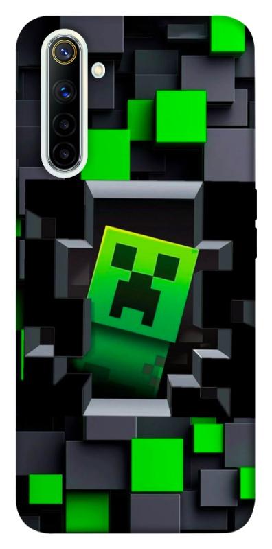 Чехол itsPrint Creeper window для Realme 6, игры, купить оптом с доставкой