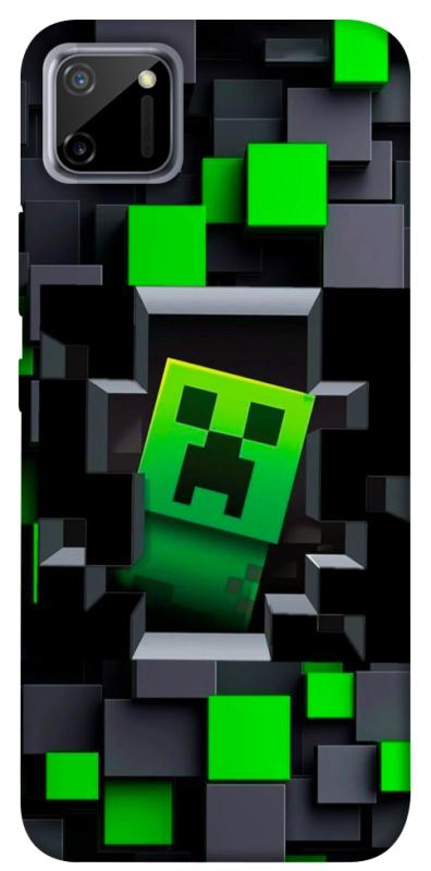 Чехол itsPrint Creeper window для Realme C11, игры, купить оптом с доставкой