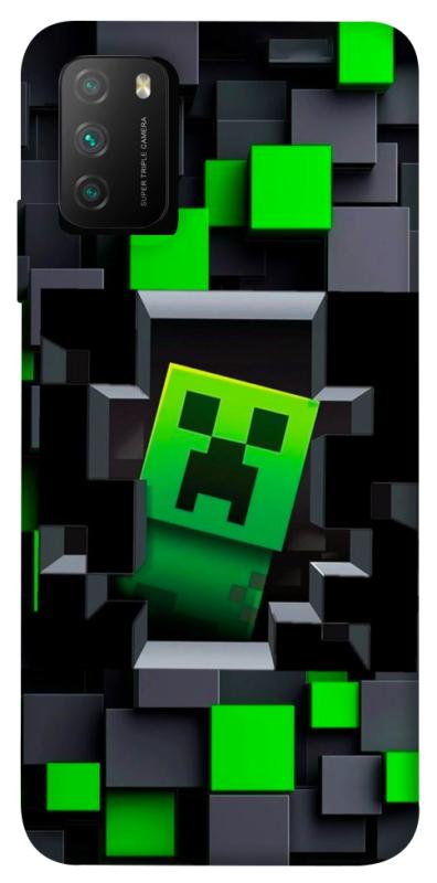 Чехол itsPrint Creeper window для Xiaomi Poco M3, игры, купить оптом с доставкой