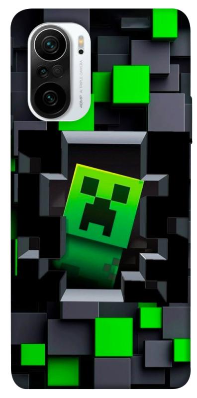 Чехол itsPrint Creeper window для Xiaomi Redmi K40 / K40 Pro / K40 Pro+ / Poco F3, игры, купить оптом с доставкой