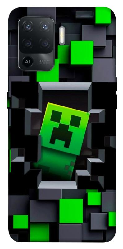 Чехол itsPrint Creeper window для Oppo Reno 5 Lite, игры, купить оптом с доставкой