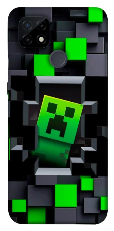 Чехол itsPrint Creeper window для Realme C21, игры, купить оптом с доставкой