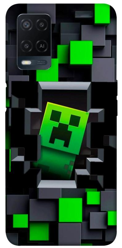 Чехол itsPrint Creeper window для Oppo A16s / A16, игры, купить оптом с доставкой