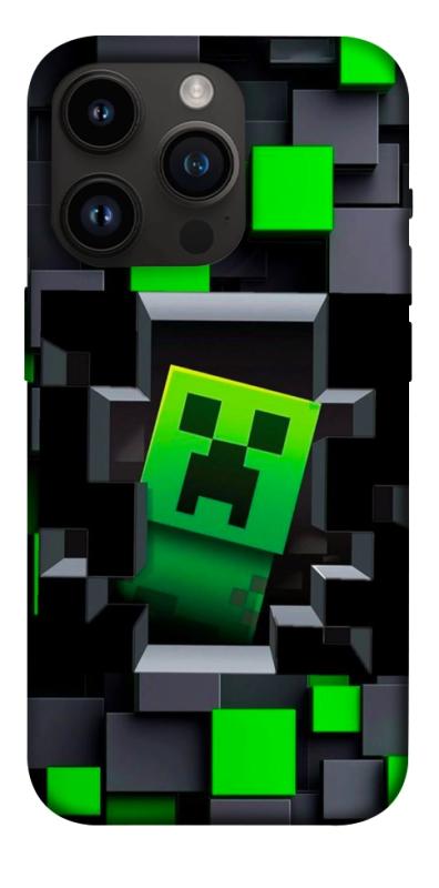 Чехол itsPrint Creeper window для Apple iPhone 14 Pro (6.1"), игры, купить оптом с доставкой