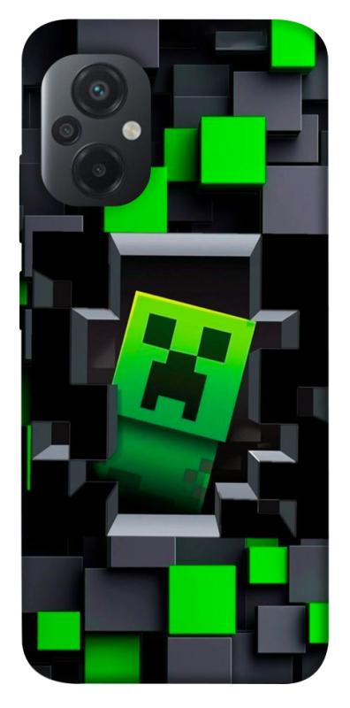 Чехол itsPrint Creeper window для Xiaomi Poco M5, игры, купить оптом с доставкой