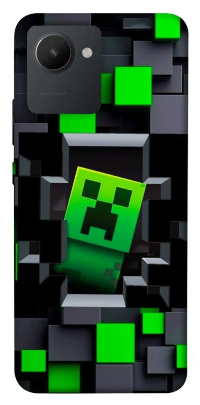 Чехол itsPrint Creeper window для Realme C30, игры, купить оптом с доставкой