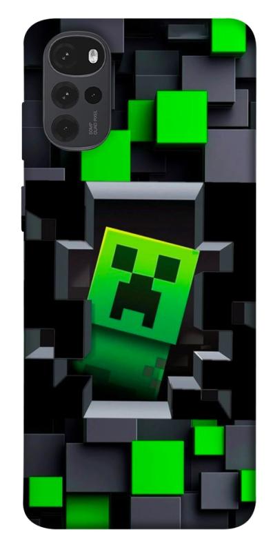Чехол itsPrint Creeper window для Motorola Moto G22, игры, купить оптом с доставкой