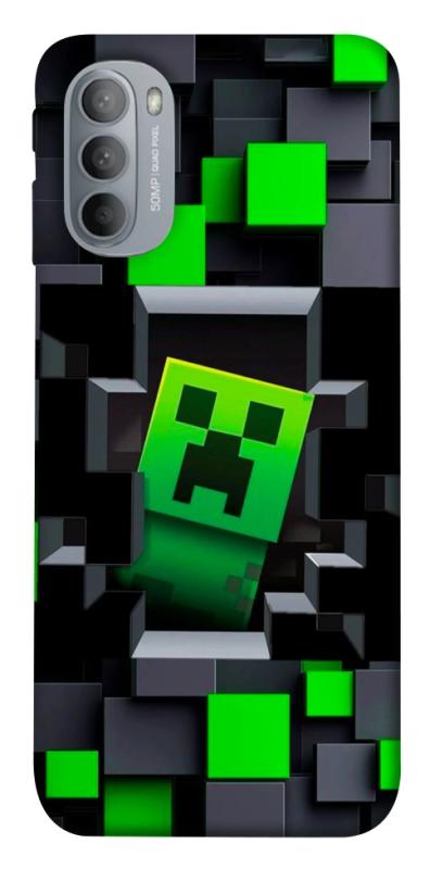 Чехол itsPrint Creeper window для Motorola Moto G31, игры, купить оптом с доставкой