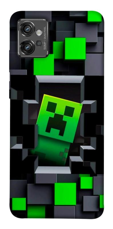 Чехол itsPrint Creeper window для Motorola Moto G32, игры, купить оптом с доставкой