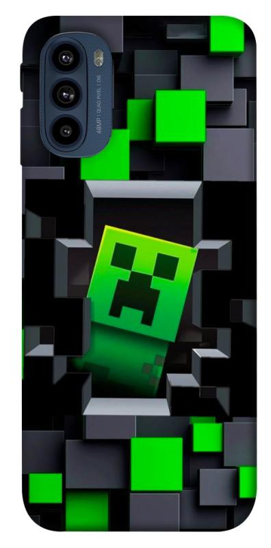 Чехол itsPrint Creeper window для Motorola Moto G41, игры, купить оптом с доставкой