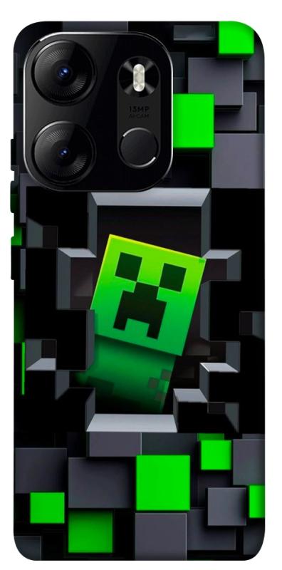 Чехол itsPrint Creeper window для Tecno Spark Go 2023, игры, купить оптом с доставкой
