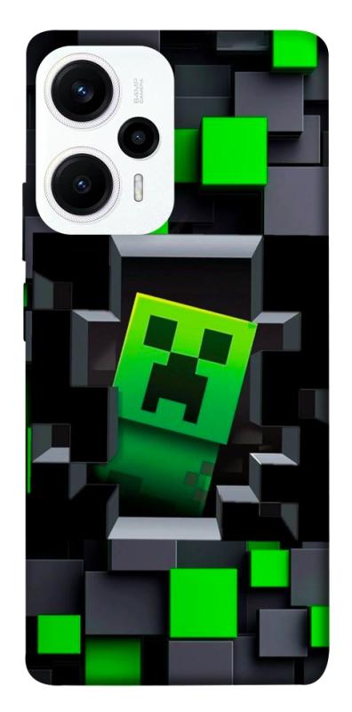 Чехол itsPrint Creeper window для Xiaomi Poco F5 / Note 12 Turbo, игры, купить оптом с доставкой